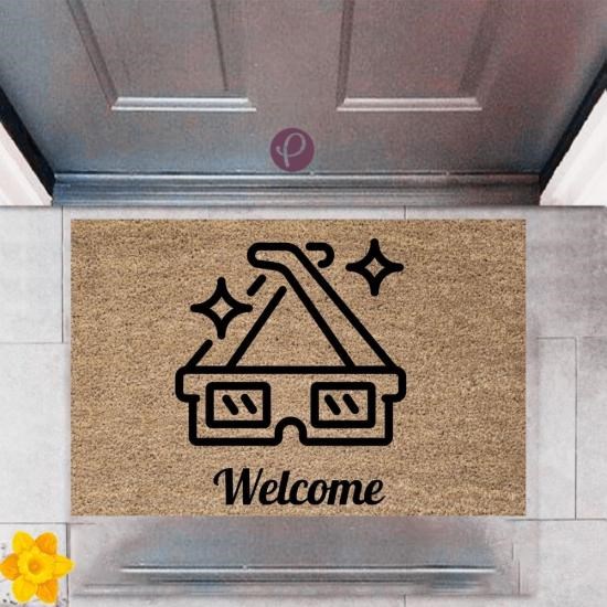 Kapı Önü Paspası Dekoratif Dijital Baskı Welcome P-2386 Kapı Önü Paspası Dekoratif Dijital Baskı Welcome P-2386