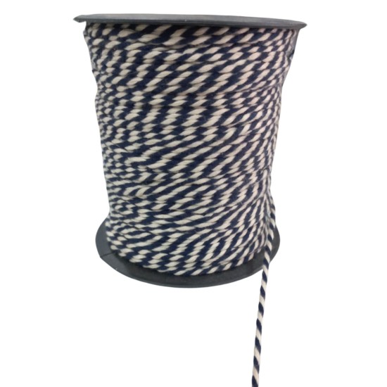 Bileklik ipi, Hediye Paketleme ipi, Şans, Bereket, Aşk, Şifa, Güç 5 mm Pamuk 5 metre Lacivert Bileklik ipi, Hediye Paketleme ipi, Şans, Bereket, Aşk, Şifa, Güç 5 mm Pamuk 5 metre Lacivert
