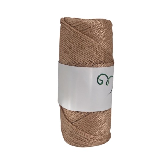Makrome İpi 3mm Polyester Açık Karamel Makrome İpi 3mm Polyester Açık Karamel