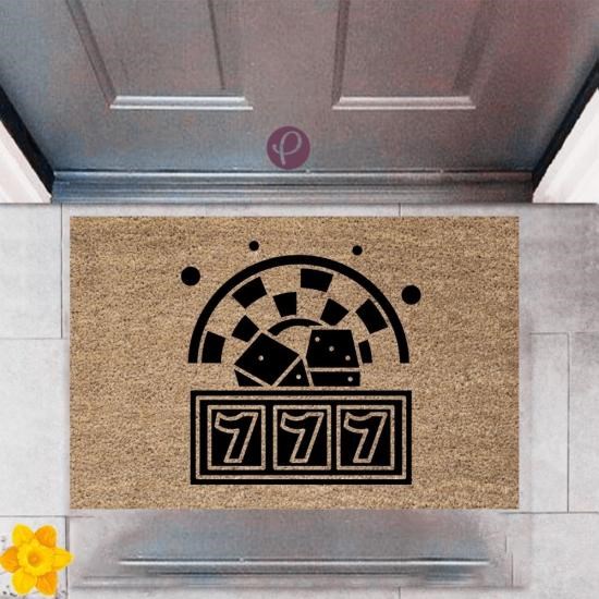 Kapı Önü Paspası Dekoratif Dijital Baskı Şans Makinesi P-2399 Kapı Önü Paspası Dekoratif Dijital Baskı Şans Makinesi P-2399