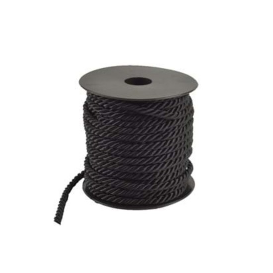 Kordon İp 5 mm Siyah Kordon İp 5 mm Siyah