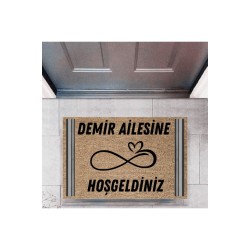 Kapı Önü Paspası Dekoratif Dijital Baskı Kişiye Özel P-2501