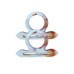 Çanta Sapı Çapa Model Kahverengi - Beyaz 18 cm