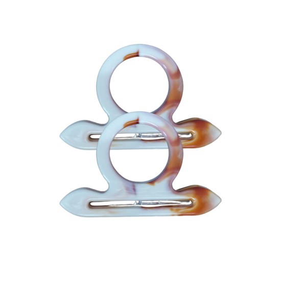 Çanta Sapı Çapa Model Kahverengi - Beyaz 18 cm Çanta Sapı Çapa Model Kahverengi - Beyaz 18 cm
