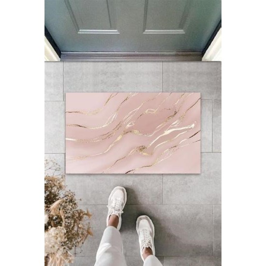 Dekoratif Dijital Modern Dalgalı Açık Pembe Kapı Paspası Dış Mekan Paspas K-3113 Dekoratif Dijital Modern Dalgalı Açık Pembe Kapı Paspası Dış Mekan Paspas K-3113
