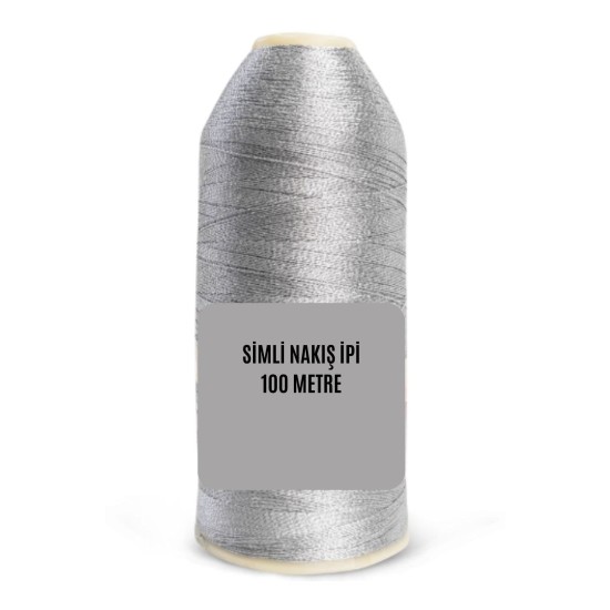 Nakış Simi 100 Metre Gümüş Nakış Simi 100 Metre Gümüş