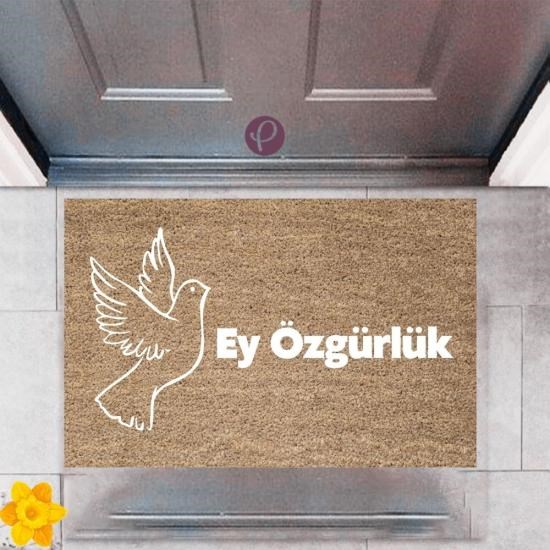Kapı Önü Paspası Dekoratif Dijital Baskı Ey Özgürlük P-2411 Kapı Önü Paspası Dekoratif Dijital Baskı Ey Özgürlük P-2411