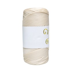 Makrome İpi 3mm  Polyester Ekru