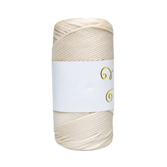 Makrome İpi 3mm Polyester Ekru Makrome İpi 3mm Polyester Ekru