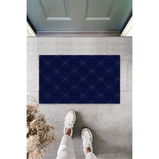 Lacivert Kapı Önü Paspası Geometrik Desen K-3256 Lacivert Kapı Önü Paspası Geometrik Desen K-3256