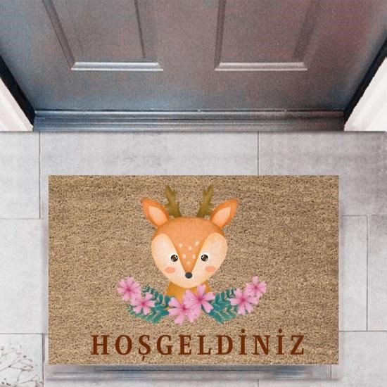 Kapı Önü Paspası Dekoratif Dijital Baskı HayvanlarP-2760 Kapı Önü Paspası Dekoratif Dijital Baskı HayvanlarP-2760