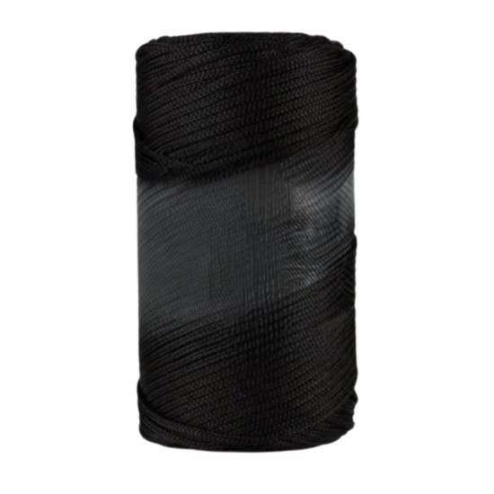 Makrome İpi 3mm Polyester Siyah Makrome İpi 3mm Polyester Siyah