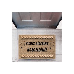 Kapı Önü Paspası Dekoratif Dijital Baskı Kişiye Özel P-2500