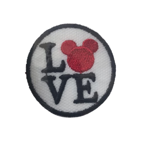 Aplike Ütü İle Yapışan Love Pati Arma 4 cm Aplike Ütü İle Yapışan Love Pati Arma 4 cm