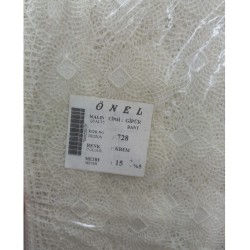 Dantel Polyester Güpür Bant Krem 15 Metre En 6 cm ON-728-KR