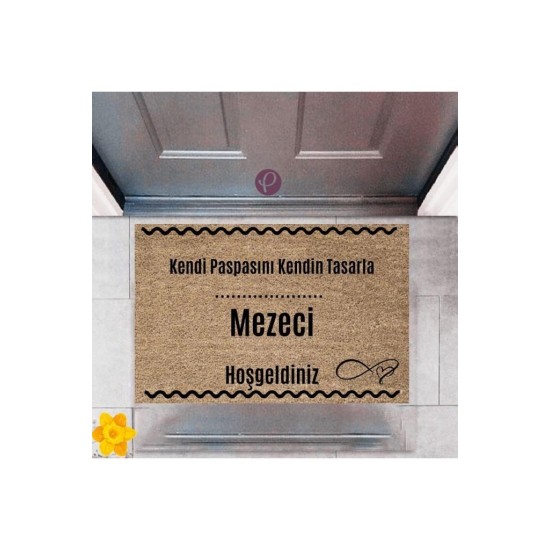 Kapı Önü Paspası Dekoratif Dijital Baskı Mezeci P-2531 Kapı Önü Paspası Dekoratif Dijital Baskı Mezeci P-2531