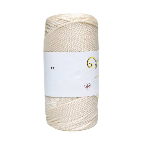 Makrome İpi 3mm Polyester Krem Makrome İpi 3mm Polyester Krem