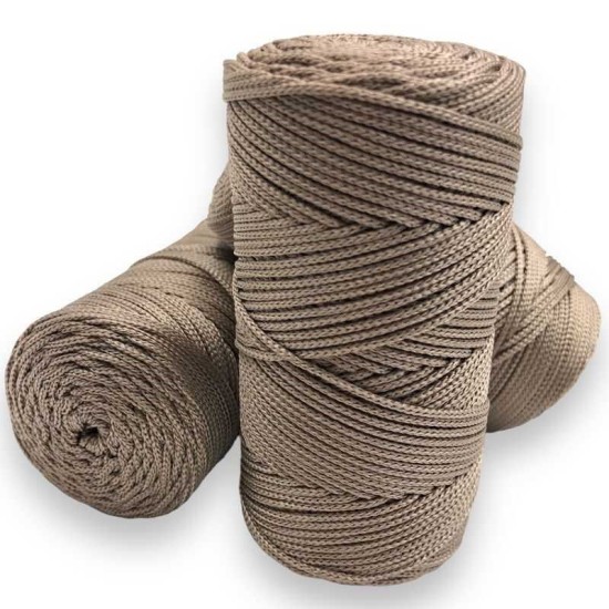 Makrome İpi 3mm Polyester Vizon Makrome İpi 3mm Polyester Vizon