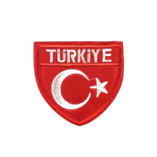 Aplike Ütü İle Yapışan Türk Bayrağı Türkiye Yazılı Arma 4 cm Aplike Ütü İle Yapışan Türk Bayrağı Türkiye Yazılı Arma 4 cm