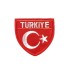 Aplike Ütü İle Yapışan Türk Bayrağı Türkiye Yazılı Arma 4 cm