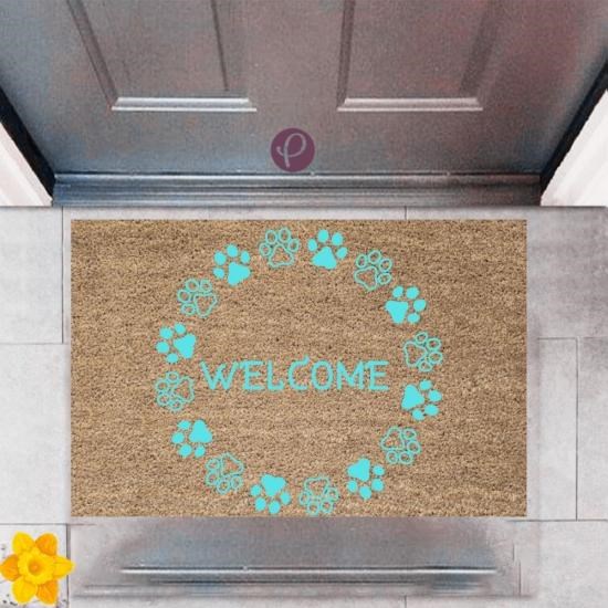 Kapı Önü Paspası Dekoratif Dijital Baskı Welcome P-2468 Kapı Önü Paspası Dekoratif Dijital Baskı Welcome P-2468