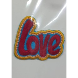 Aplike Ütü İle Yapışan Love Arma 4x2 cm