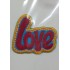 Aplike Ütü İle Yapışan Love Arma 4x2 cm