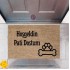 Kapı Önü Paspası Dekoratif Dijital Baskı Hoşgeldin Pati Dostum P-2422