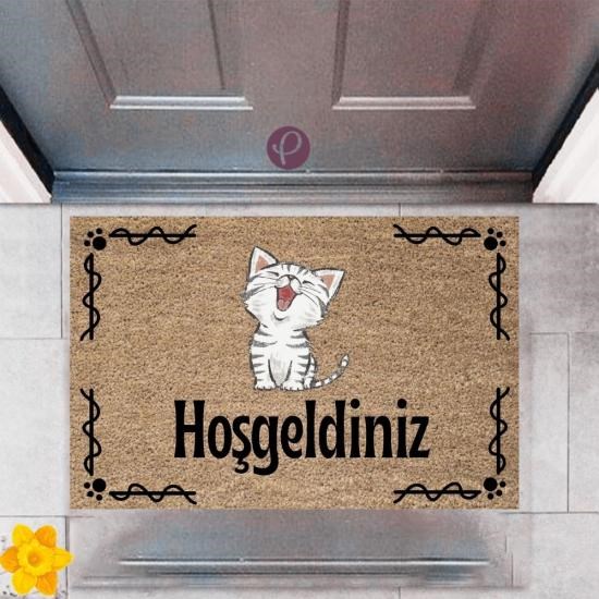 Kapı Önü Paspası Dekoratif Dijital Baskı Hoşgeldiniz P-2415 Kapı Önü Paspası Dekoratif Dijital Baskı Hoşgeldiniz P-2415