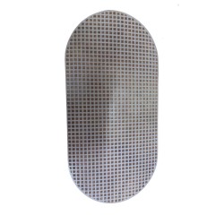 Çanta Kanvası Oval 30x15 cm Beyaz