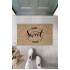 Siyah Kapı Önü Paspası Home Sweet Home Desen  K-3298