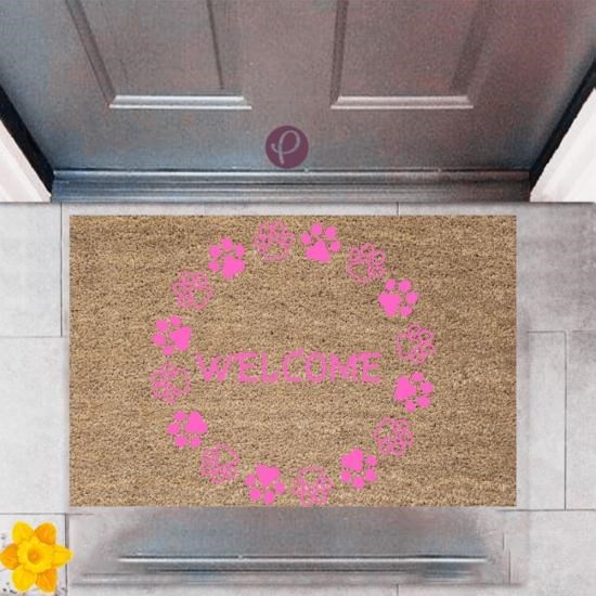 Kapı Önü Paspası Dekoratif Dijital Baskı Welcome P-2469 Kapı Önü Paspası Dekoratif Dijital Baskı Welcome P-2469