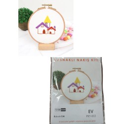 Nakış Kitleri Kasnaklı 8.6 X 6 cm Ev