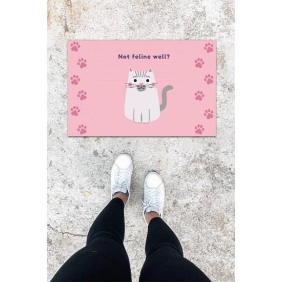 Dijital Baskı Pembe Patili Desen Kapı Önü Paspası K-1030 Dijital Baskı Pembe Patili Desen Kapı Önü Paspası K-1030