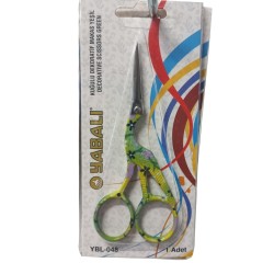 Nakış Makası Kuğulu Dekoratif Makas Yeşil YBL-048 Model 6