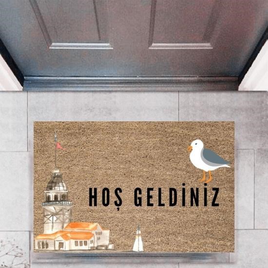 Kapı Önü Paspası Dekoratif Dijital Baskı ŞehirlerP-2713 Kapı Önü Paspası Dekoratif Dijital Baskı ŞehirlerP-2713