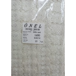 Dantel Polyester Güpür Bant Krem 15 Metre En 6 cm ON-1650-KR
