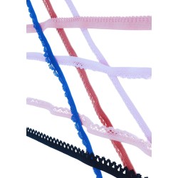 Çamaşır Lastiği Dantelli 1 cm 1 Metre Krem