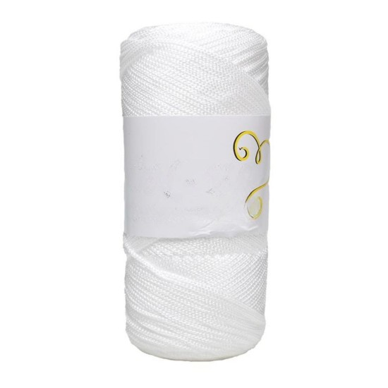 Makrome İpi 3mm Polyester Beyaz Makrome İpi 3mm Polyester Beyaz