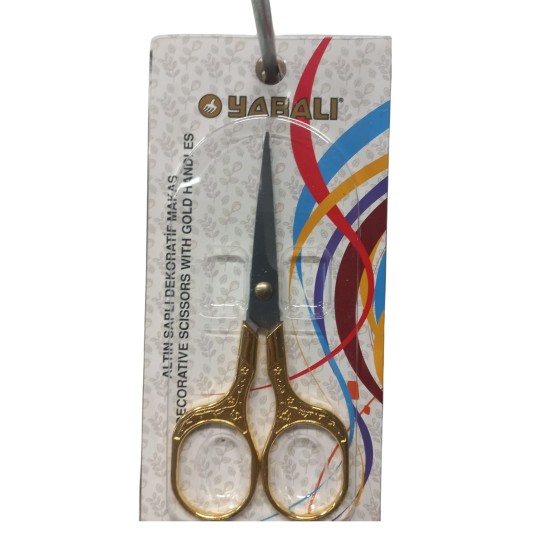 Nakış Makası Altın Saplı Dekoratif Makas Model 1 Nakış Makası Altın Saplı Dekoratif Makas Model 1