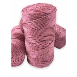 Makrome İpi 3mm Polyester Gül Kurusu