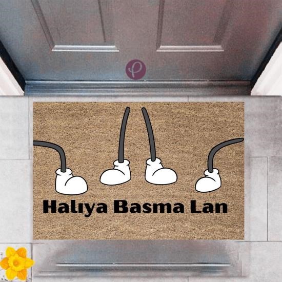 Kapı Önü Paspası Dekoratif Dijital Baskı Halıya Basma Lan P-2384 Kapı Önü Paspası Dekoratif Dijital Baskı Halıya Basma Lan P-2384