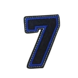 Aplike Ütü İle Yapışan 7  Rakamı  Arma 2x5 cm