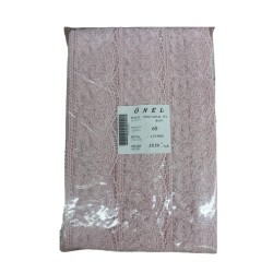 Dantel Polyester Sanal Tül Bant Açık Pembe 18,50 Metre En 6 cm ON-60-P