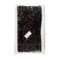 Silikon Yapışkanlı Taş Siyah 1 Metre 1 cm 5 metre