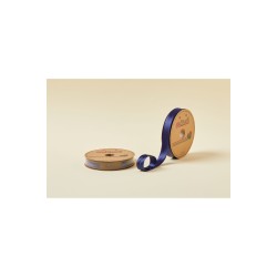 Biye Saten Katlı 021 Açık Lacivert 2 cm 25 Metre %100 Polyester