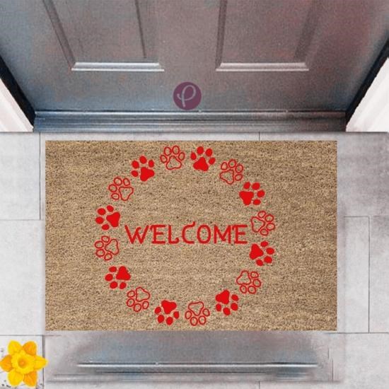 Kapı Önü Paspası Dekoratif Dijital Baskı Welcome P-2470 Kapı Önü Paspası Dekoratif Dijital Baskı Welcome P-2470