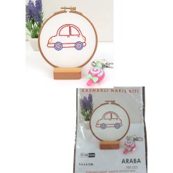 Nakış Kitleri Kasnaklı 8.6 X 6 cm Araba