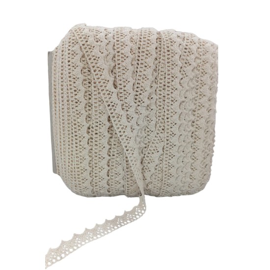 Kopanaki Dantel en 1,5 cm Krem 1 Metre Kopanaki Dantel en 1,5 cm Krem 1 Metre