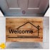 Kapı Önü Paspası Dekoratif Dijital Baskı Welcome P-2339